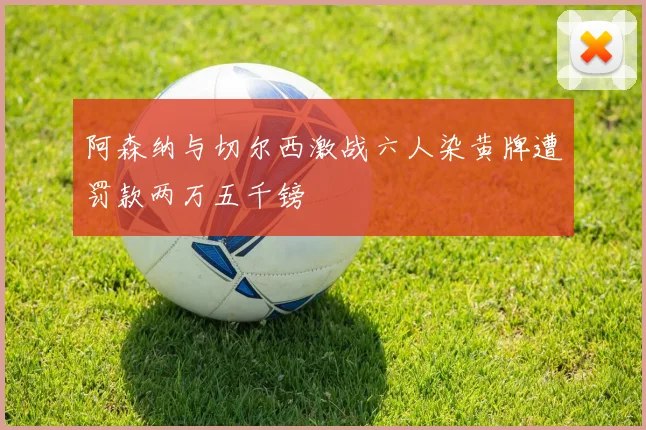 阿森纳与切尔西激战六人染黄牌遭罚款两万五千镑